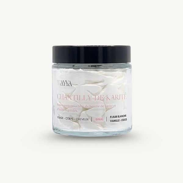 Chantilly de karité Sinaï — Soin visage & corps | Fleur blanche, vanille, coco